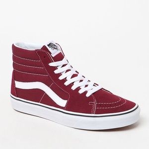 Maroon High top Vans